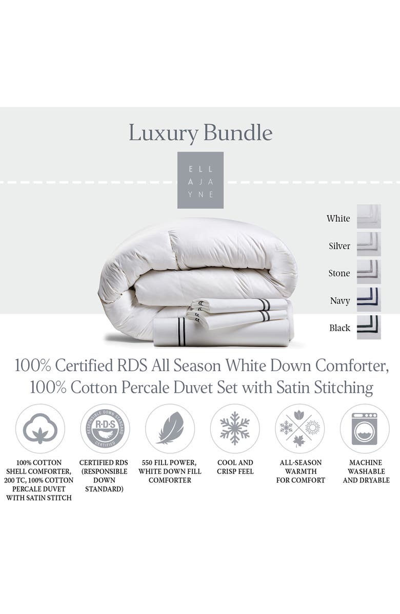 ELLA JAYNE HOME Luxurious All Season 550 Fill Power Down Comforter, Alternate, color, 