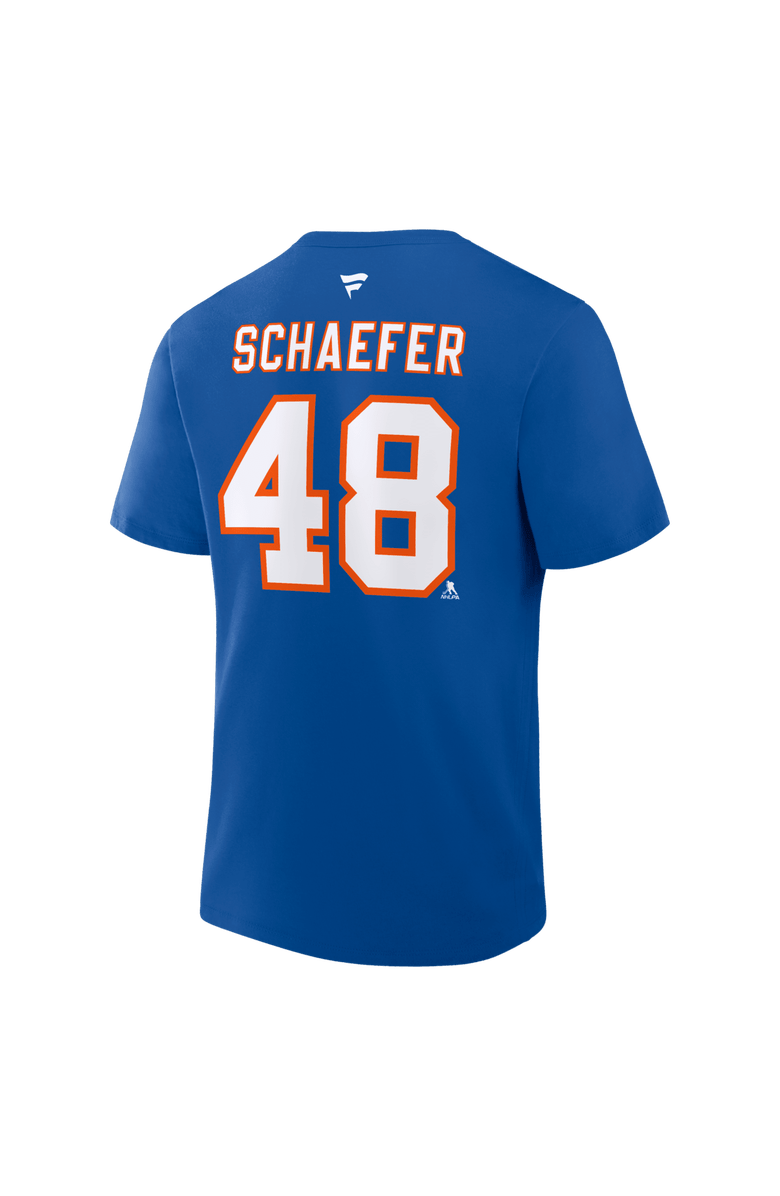 FANATICS Men's Fanatics Matthew Schaefer Royal New York Islanders Authentic Stack Name & Number T-Shirt, Alternate, color, Royal