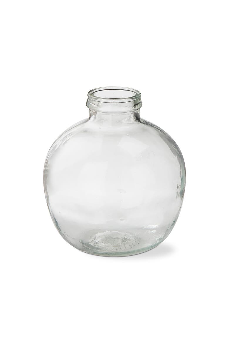 Large Recycled Glass Jar Vase Clear Summer Home Decor, Main, color, Clear