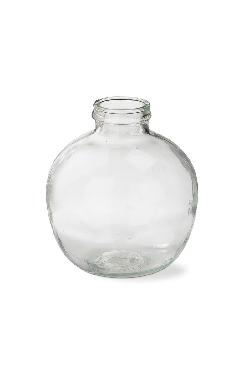 tag Large Recycled Glass Jar Vase Clear Summer Home Decor, Main, color, Clear