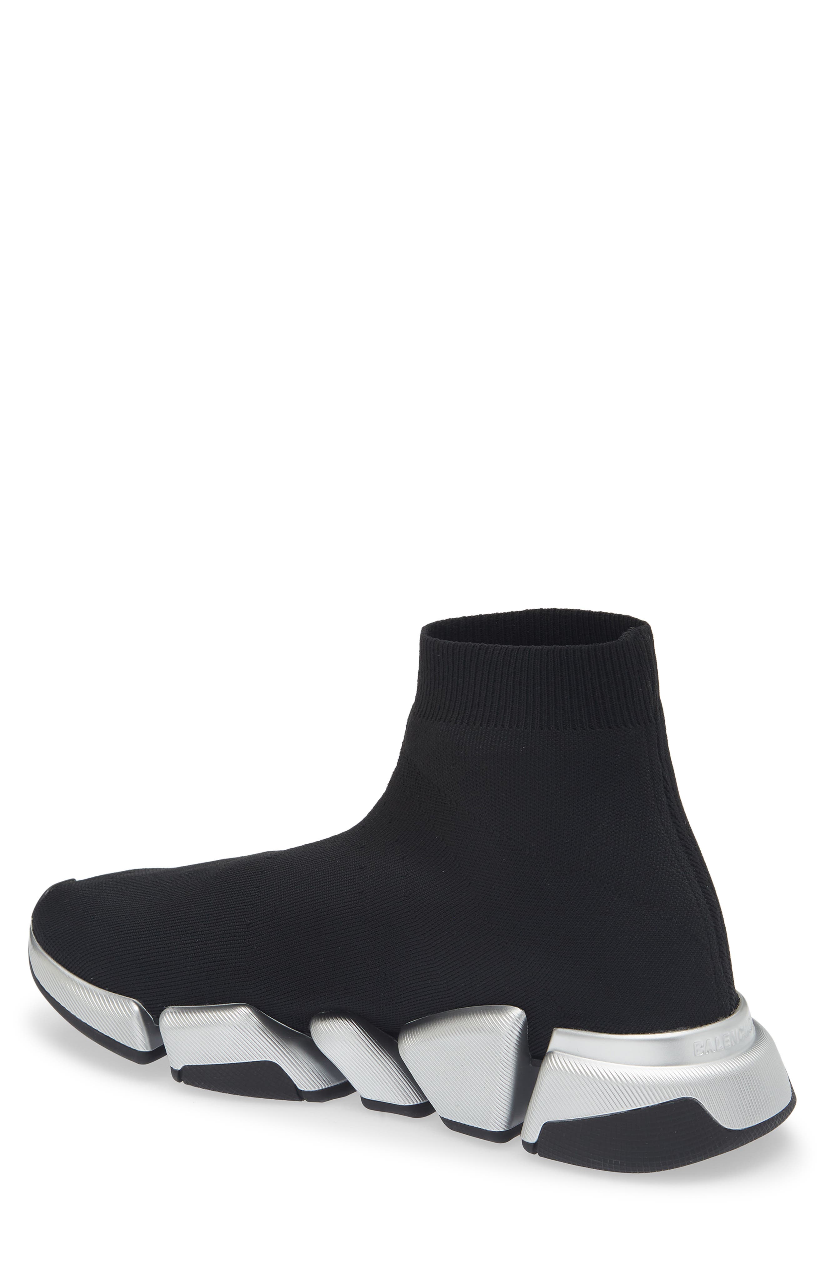Balenciaga Speed 2.0 LT Sock Sneaker, Alternate, color, Black/ Silver