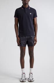 Moncler Tipped Cotton Piqué Polo