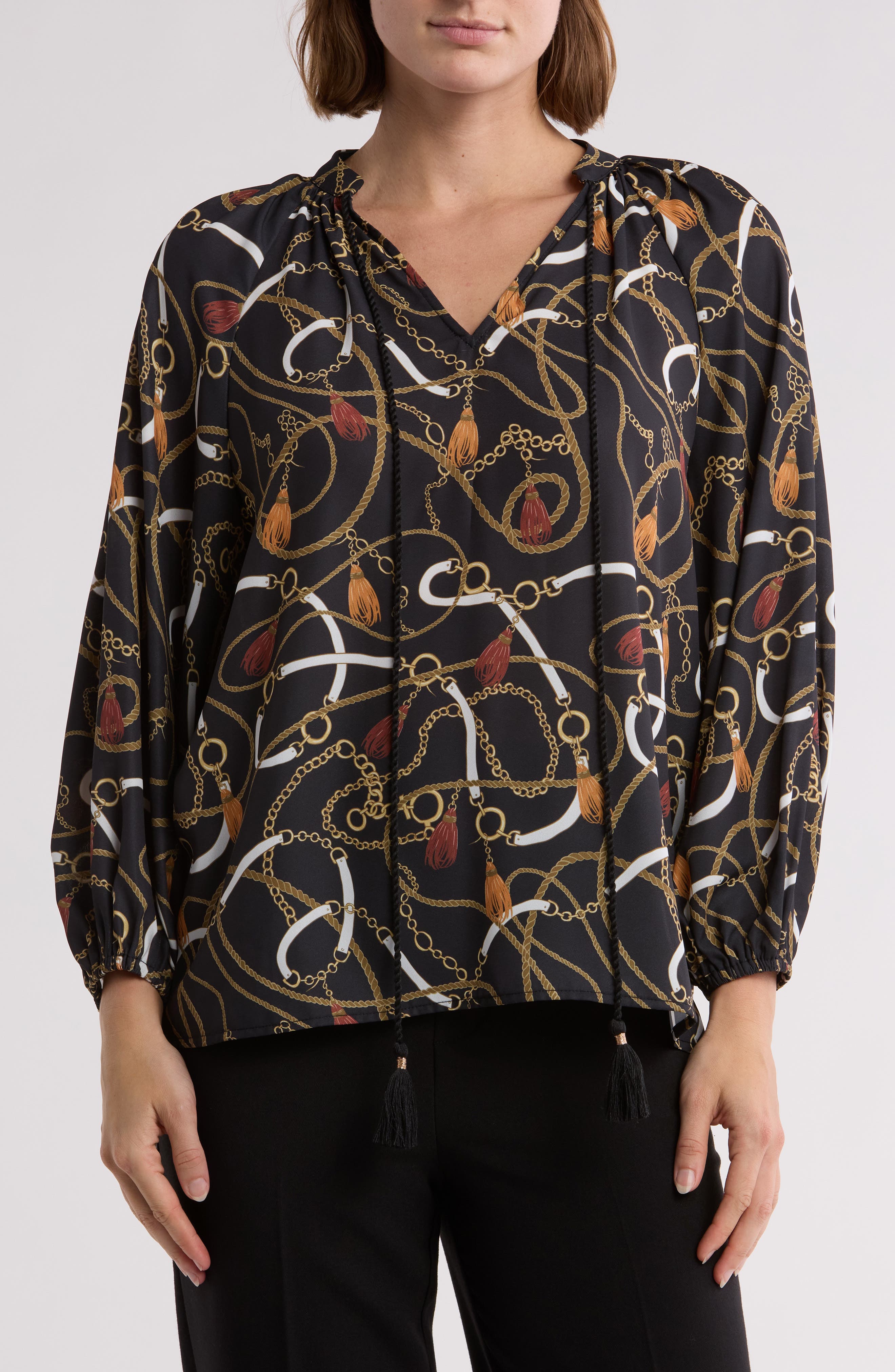 Gemma + Jane Balloon Sleeve Peasant Top