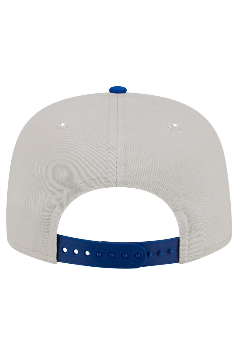 Men's New Era Stone/Royal New York Giants Athletic Golfer Snapback Hat, Alternate, color, Stone