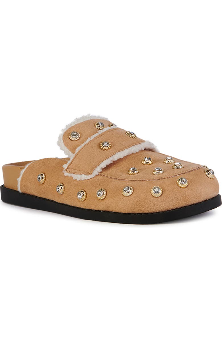 AZALEA WANG Esteller Faux Fur Lined Mule, Main, color,