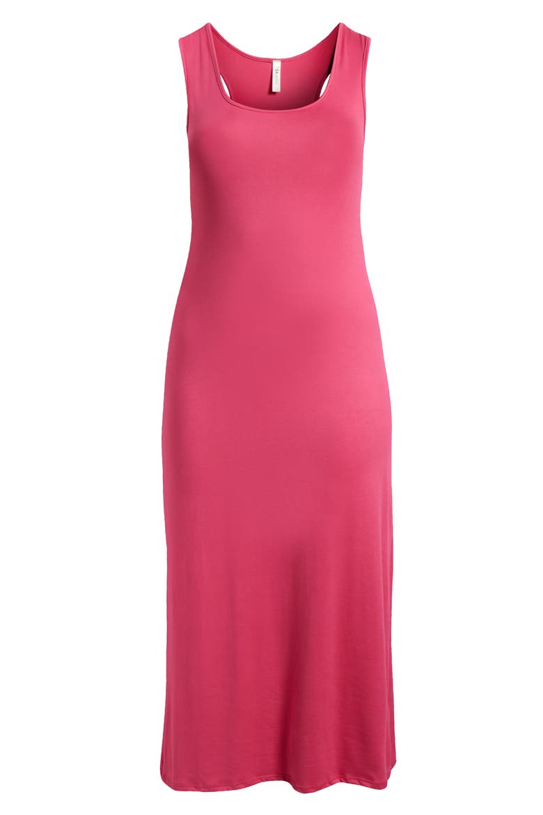 Racerback Jersey Midi Dress, Alternate, color, PINK