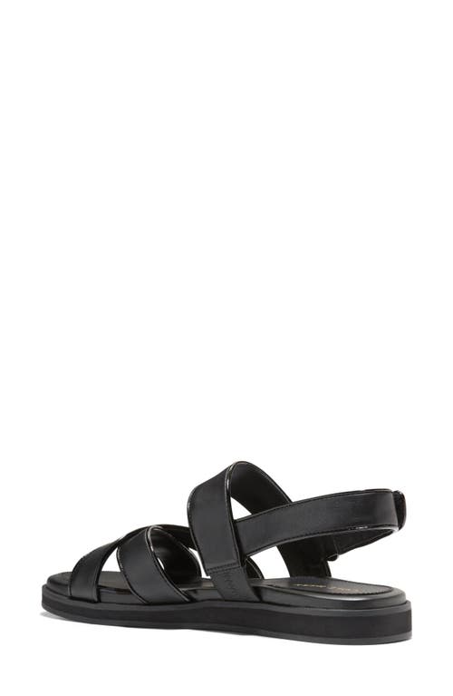 Cole Haan Mirabelle Crisscross Sandal In Black/patent/black