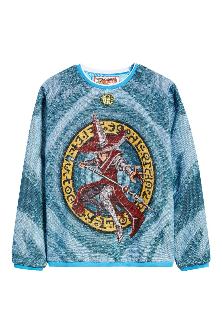 Wizard Jacquard Sweatshirt, Alternate, color, BLUE