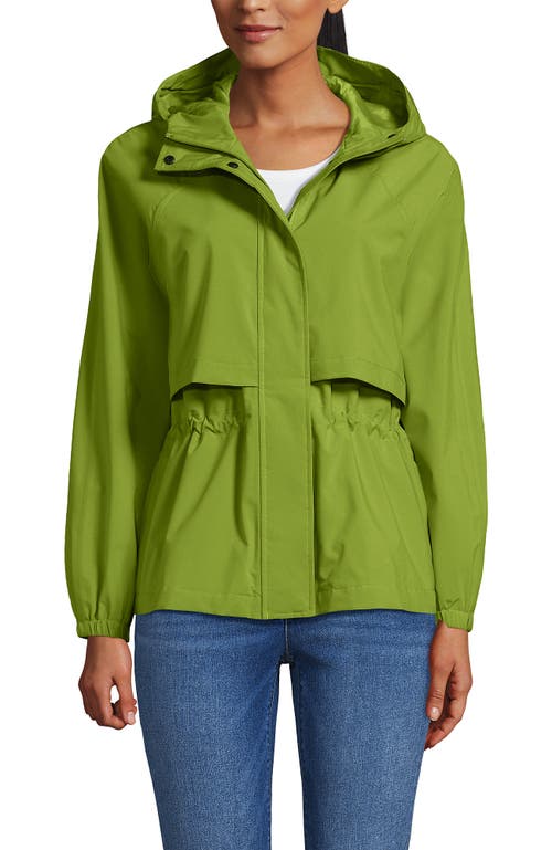 Lands' End Squall Packable Rain Jacket In Green