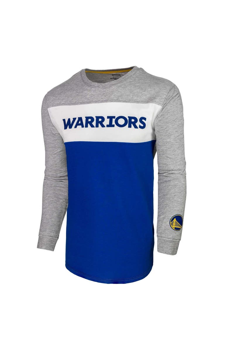 Stadium Essentials Unisex Heather Gray Golden State Warriors Loge Long Sleeve T-Shirt, Alternate, color, Heather Gray