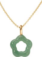 MADE BY MARY Green Aventurine Flower Charm Necklace