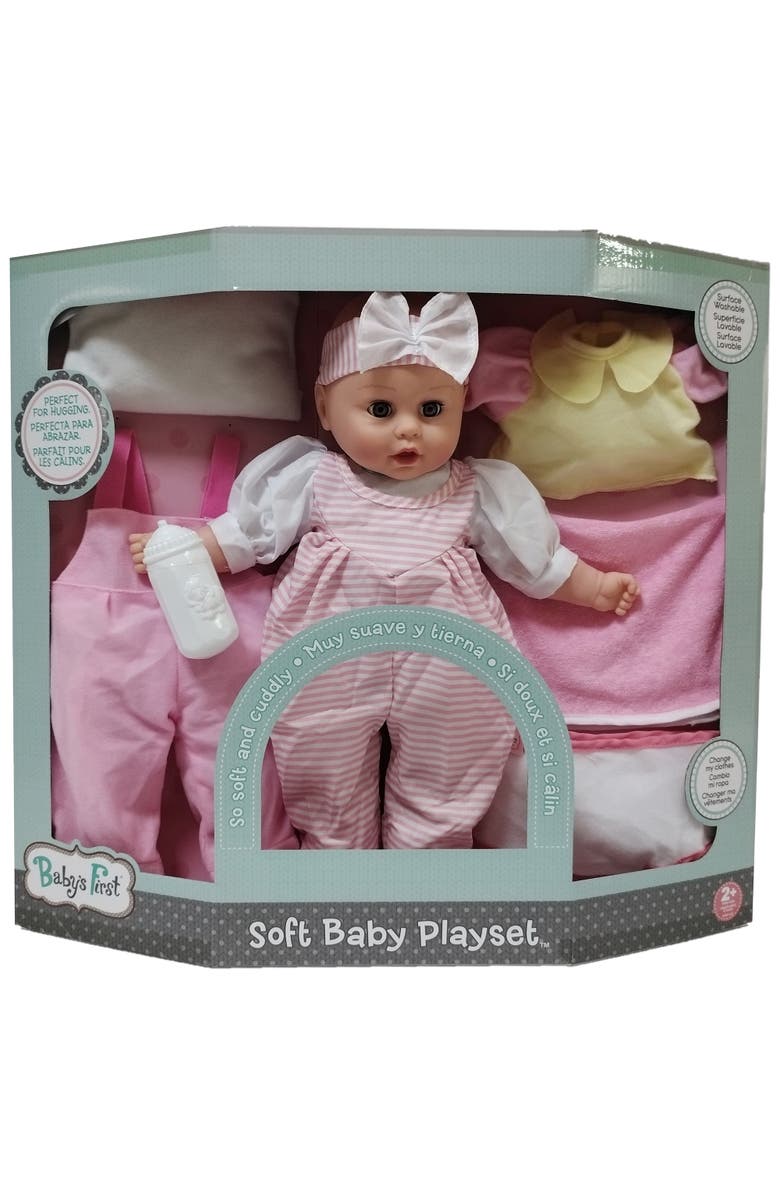 Baby's First 16" Soft Baby Doll Playset, Alternate, color, Multicolored