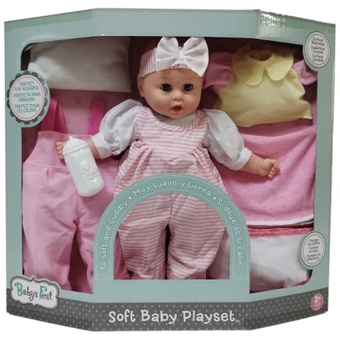 16" Soft Baby Doll Playset