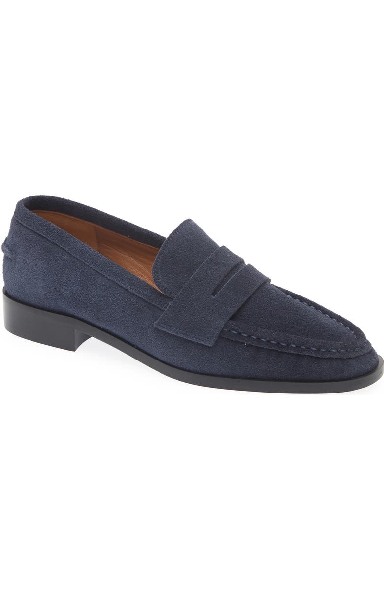 ATP ATELIER Airola Penny Loafer, Main, color, Mirtillo