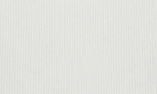 Shop Truce Kids' Lace Neck Long Sleeve Rib Top In Off-white