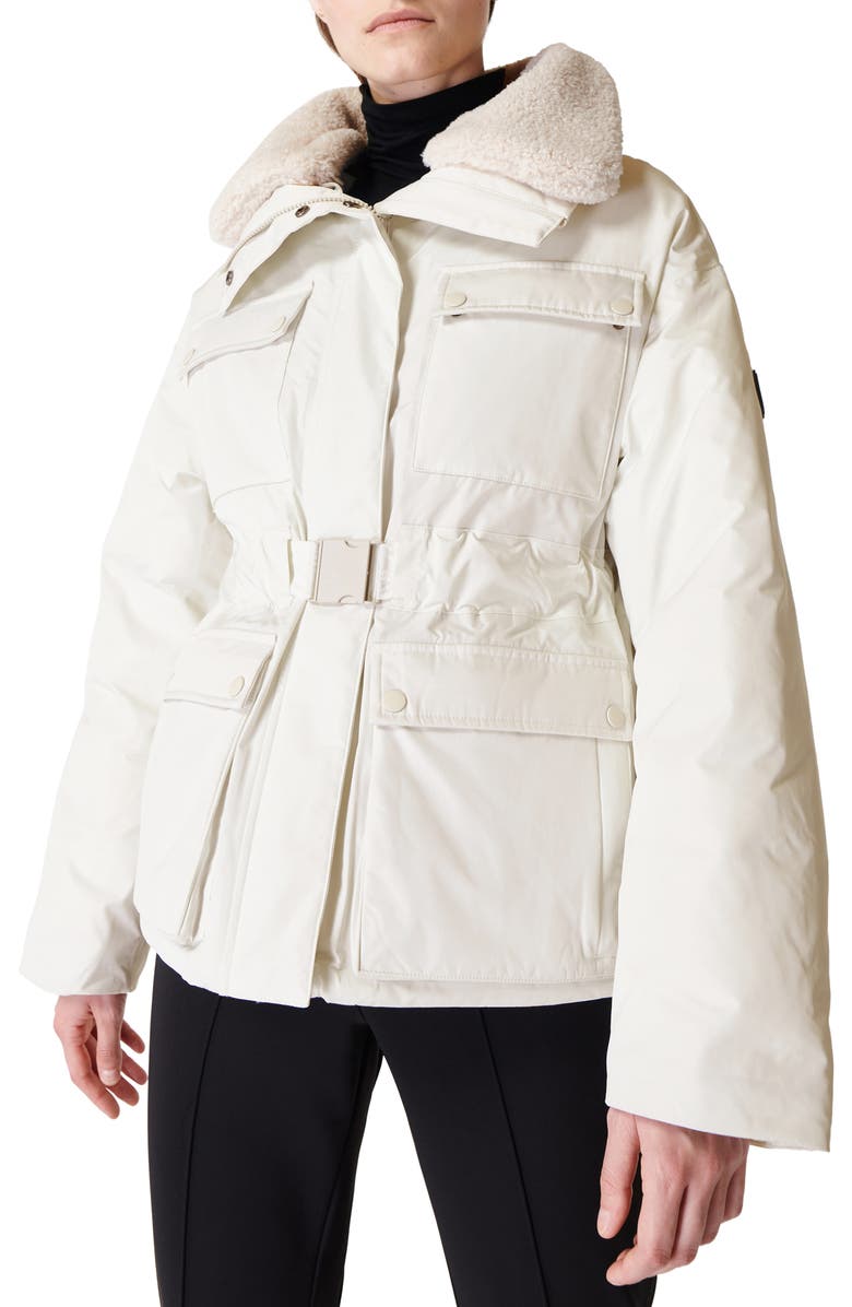 Sweaty Betty Alps Belted Ski Jacket with Faux-Shearling Collar, Alternate, color, 