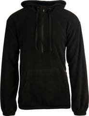BURNSIDE Polar Fleece Quarter Zip Hoodie