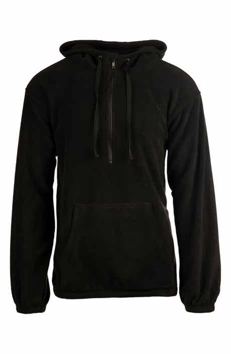 BURNSIDE Polar Fleece Quarter Zip Hoodie