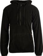 BURNSIDE Polar Fleece Quarter Zip Hoodie