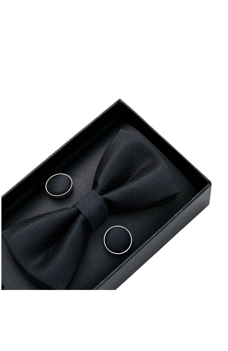 MOUSTACHE Crosshatch Bow Tie Set, Alternate, color, 