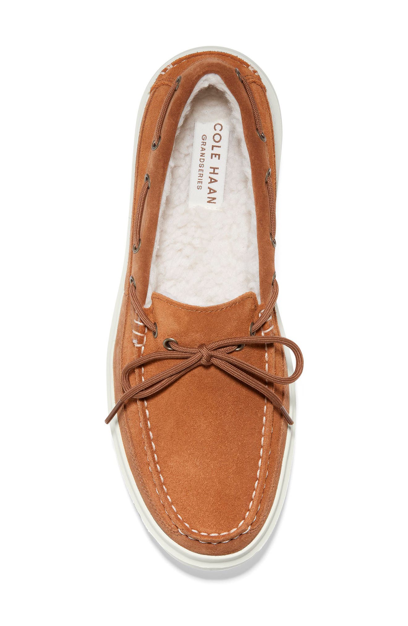 Cole Haan GrandPro Rally Faux Shearling Lined Moc Sneaker, Alternate, color, 