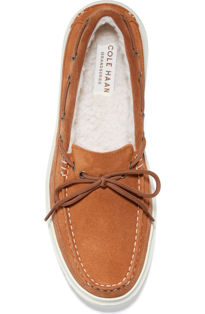 Cole Haan GrandPro Rally Faux Shearling Lined Moc Sneaker, Alternate, color,