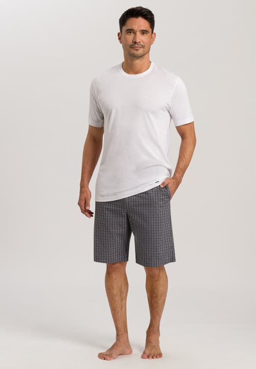 Hanro Night And Day Cotton Crew Neck T-shirt In White