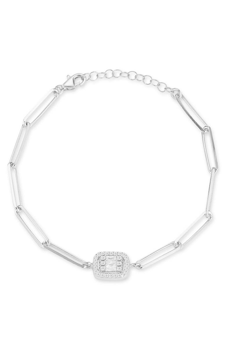 SPHERA MILANO Cubic Zirconia Bracelet, Main, color, Silver
