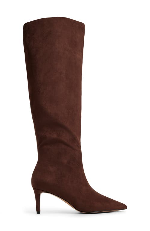 Aldo Kaylynn Pointed Toe Knee High Boot In Brown