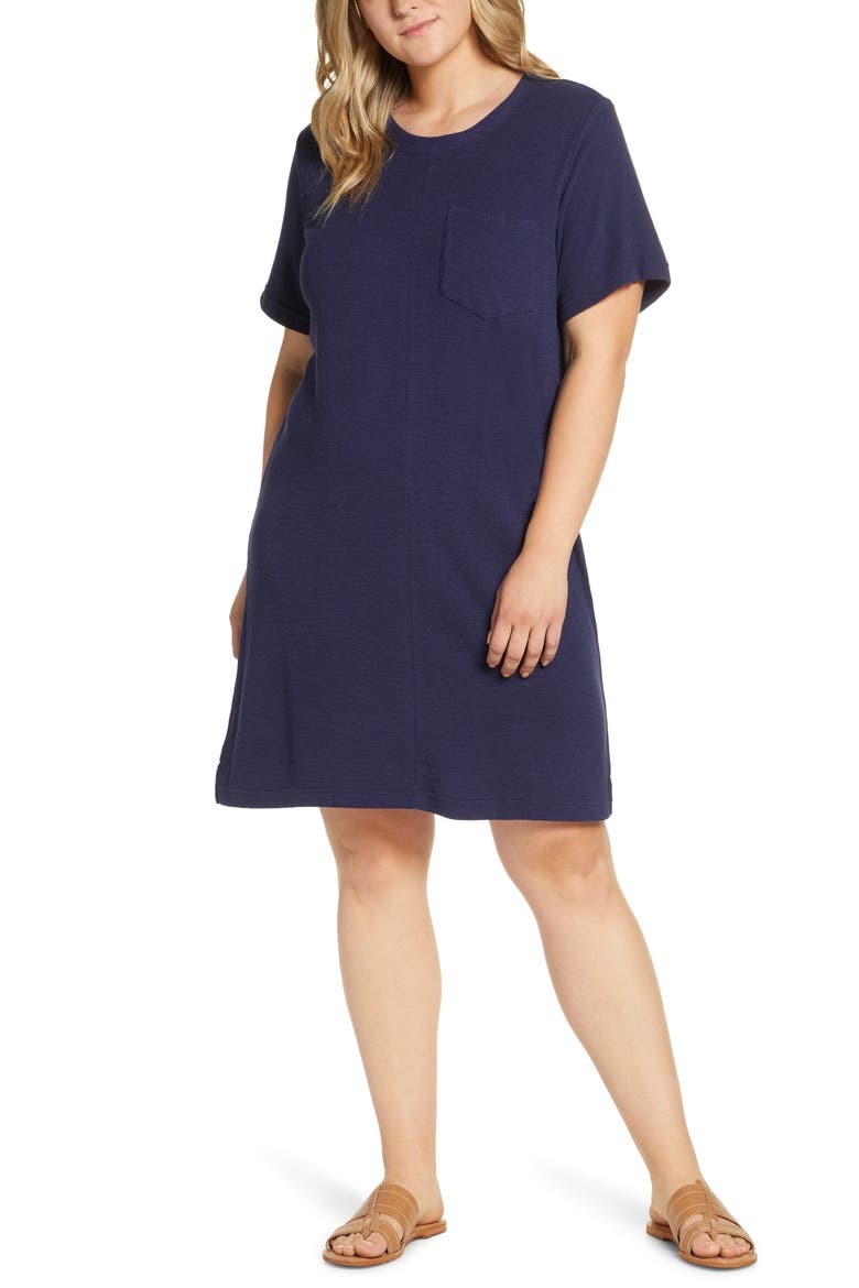 T-Shirt Dress, Alternate, color, NAVY PEACOAT