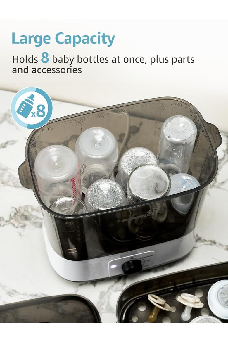 Bottle Sterilizer and Dryer, Alternate, color, Brown