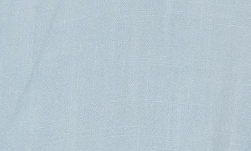 Renee C Tie Front Peplum Top In Sky Blue