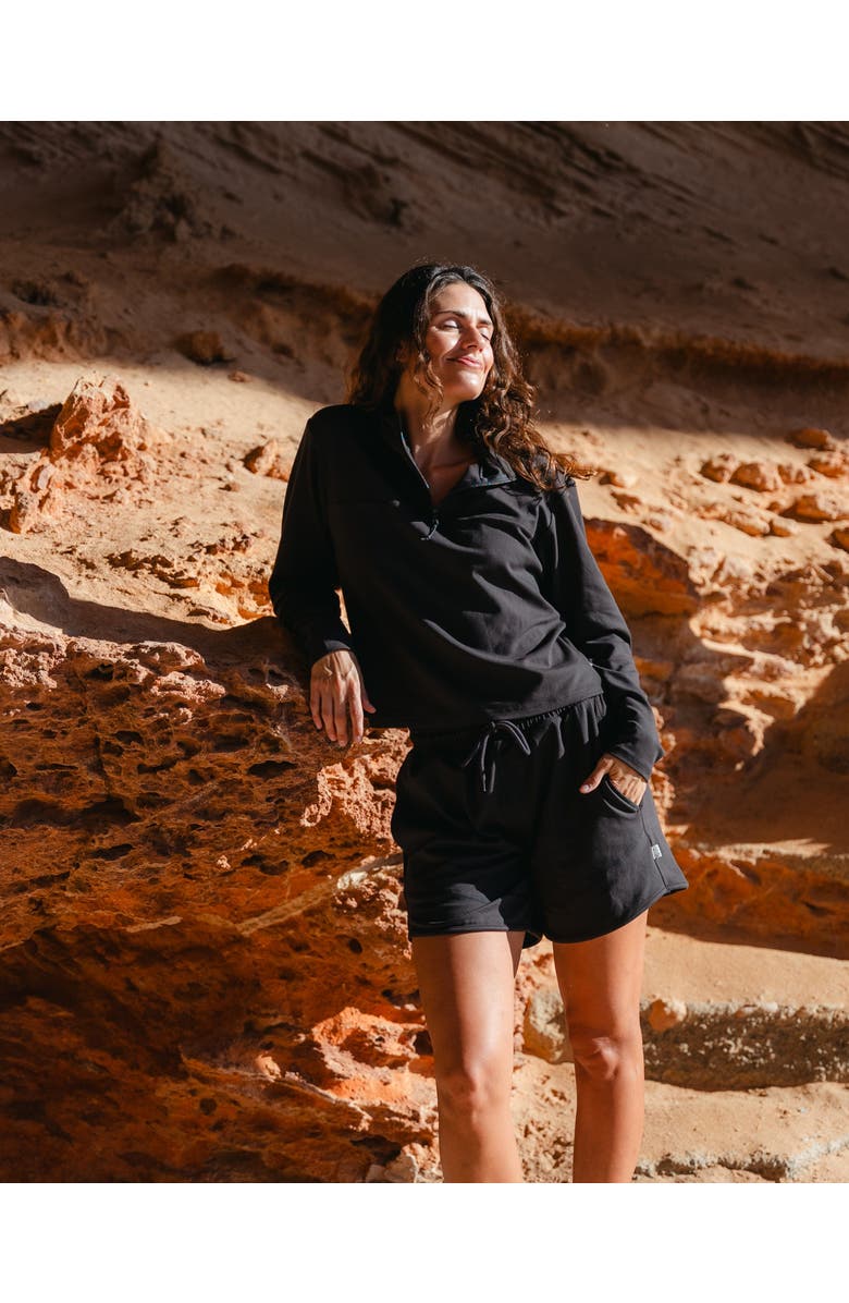 Nani Cloud Quarter Zip, Alternate, color, Terra