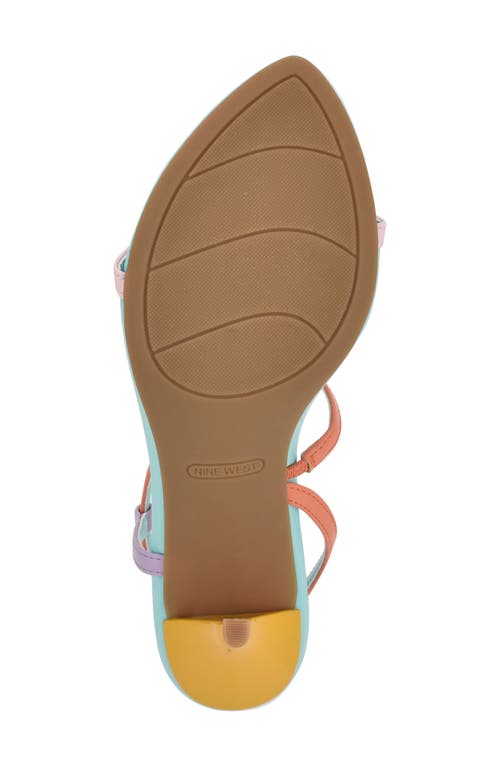 Nine West Cakely 3 Sandal In Pink/mango