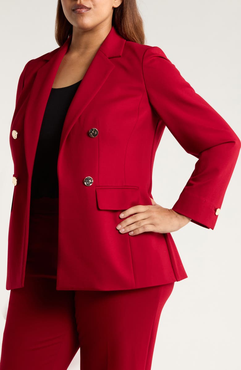 Anne Klein Straight Leg Pants, Alternate, color, Titan Red