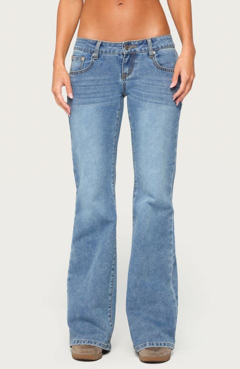 Girla Low Rise Flare Leg Jeans