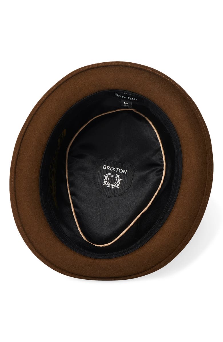 Brixton Stout Wool Felt Pork Pie Hat, Alternate, color, 