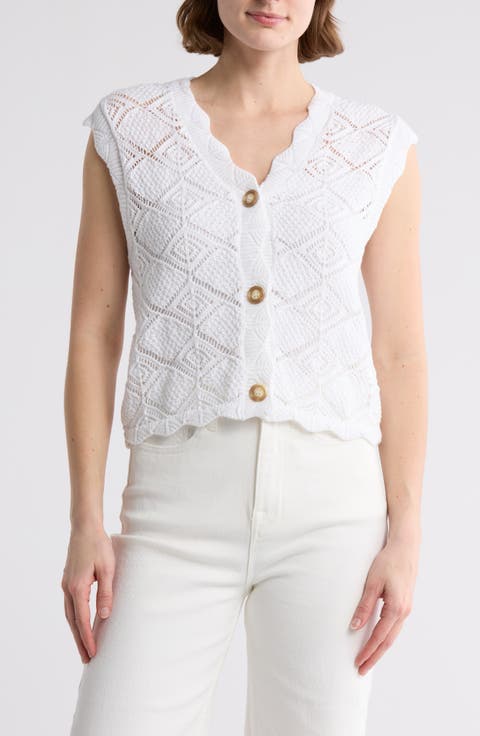 Openwork Cotton Vest