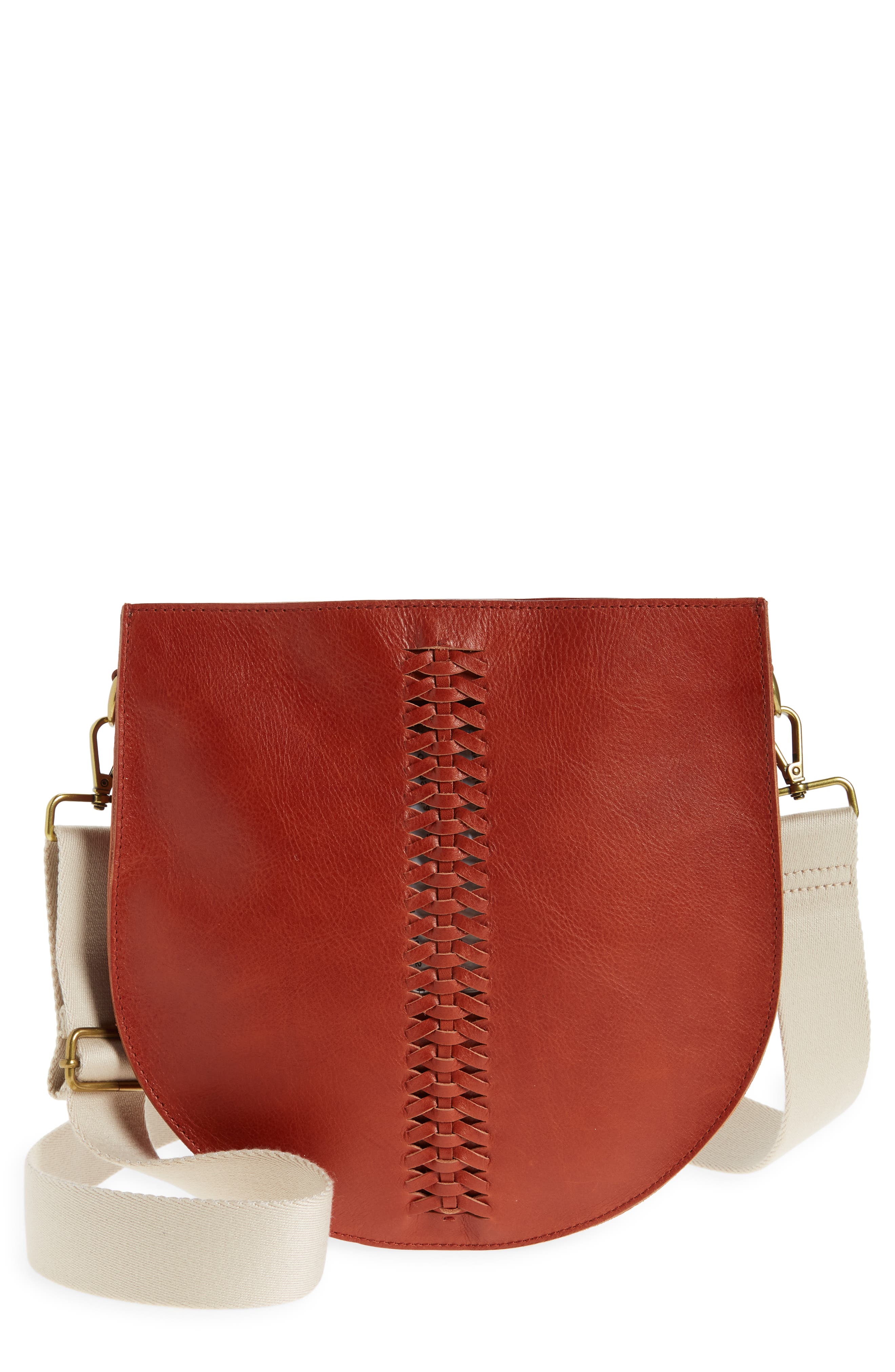Madewell The Transport Saddlebag Whipstitch Crossbody Bag, Main, color, 