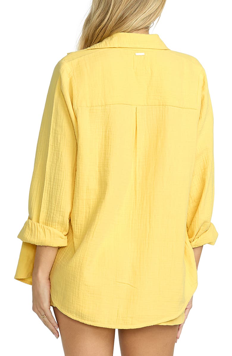 Billabong Swell Gauze Button-Up Shirt, Alternate, color, Fresh Squeezed