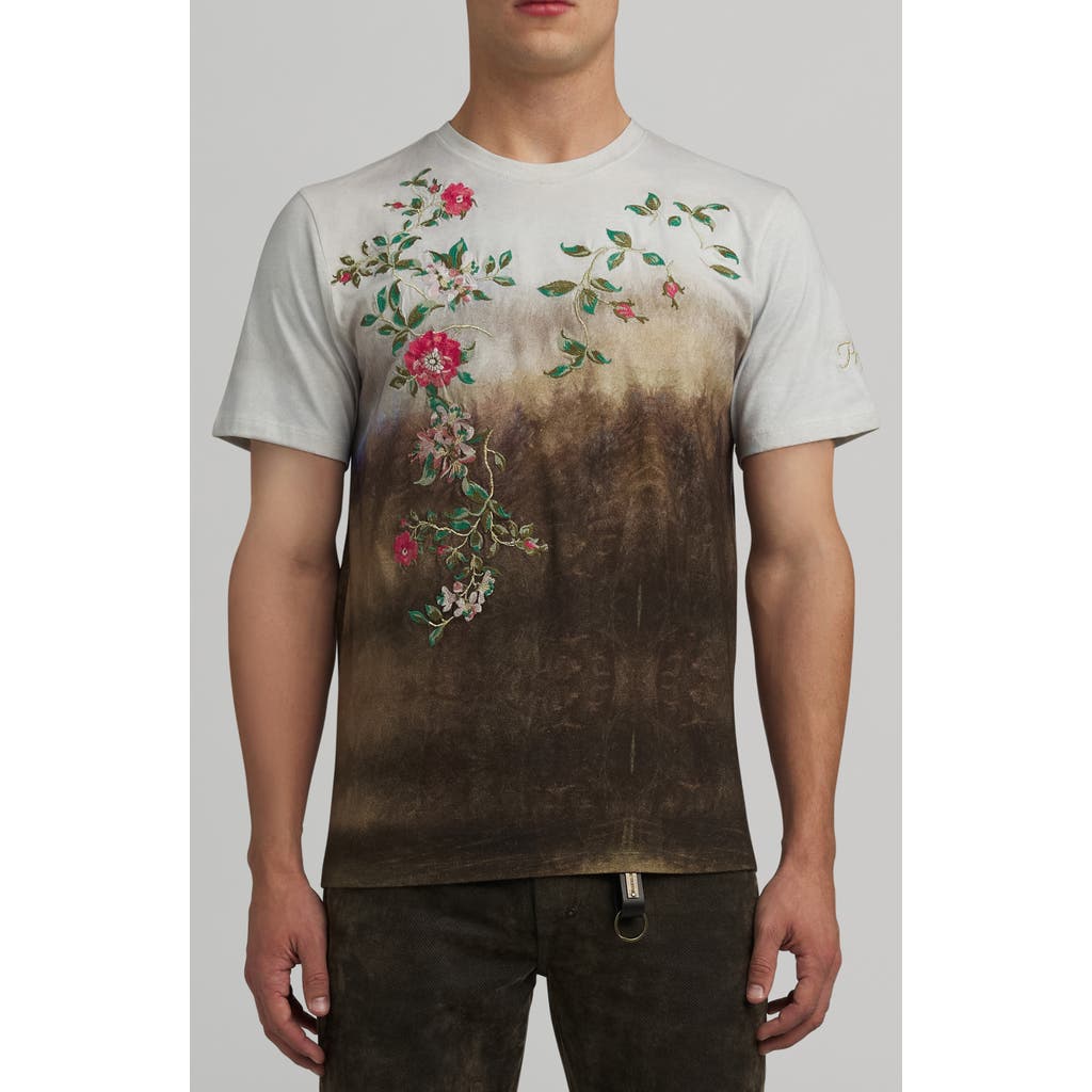Prps Rainbow Room Cotton Graphic T-shirt In Brown