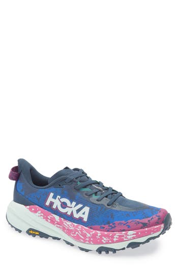 Hoka Speedgoat 6 Gtx Trail Running Shoe In Stormy Skies/aqua Breeze