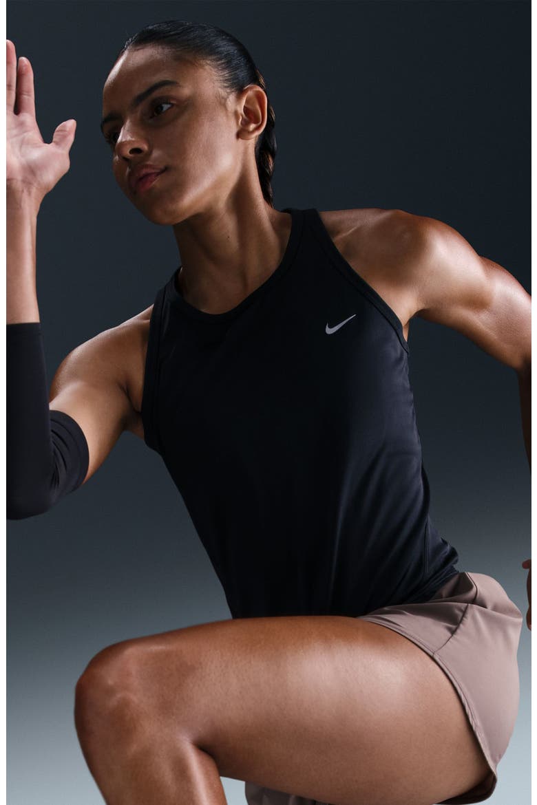 Tempo Dri-FIT Running Tank, Alternate, color, BLACK/ REFLECTIVE SILVER