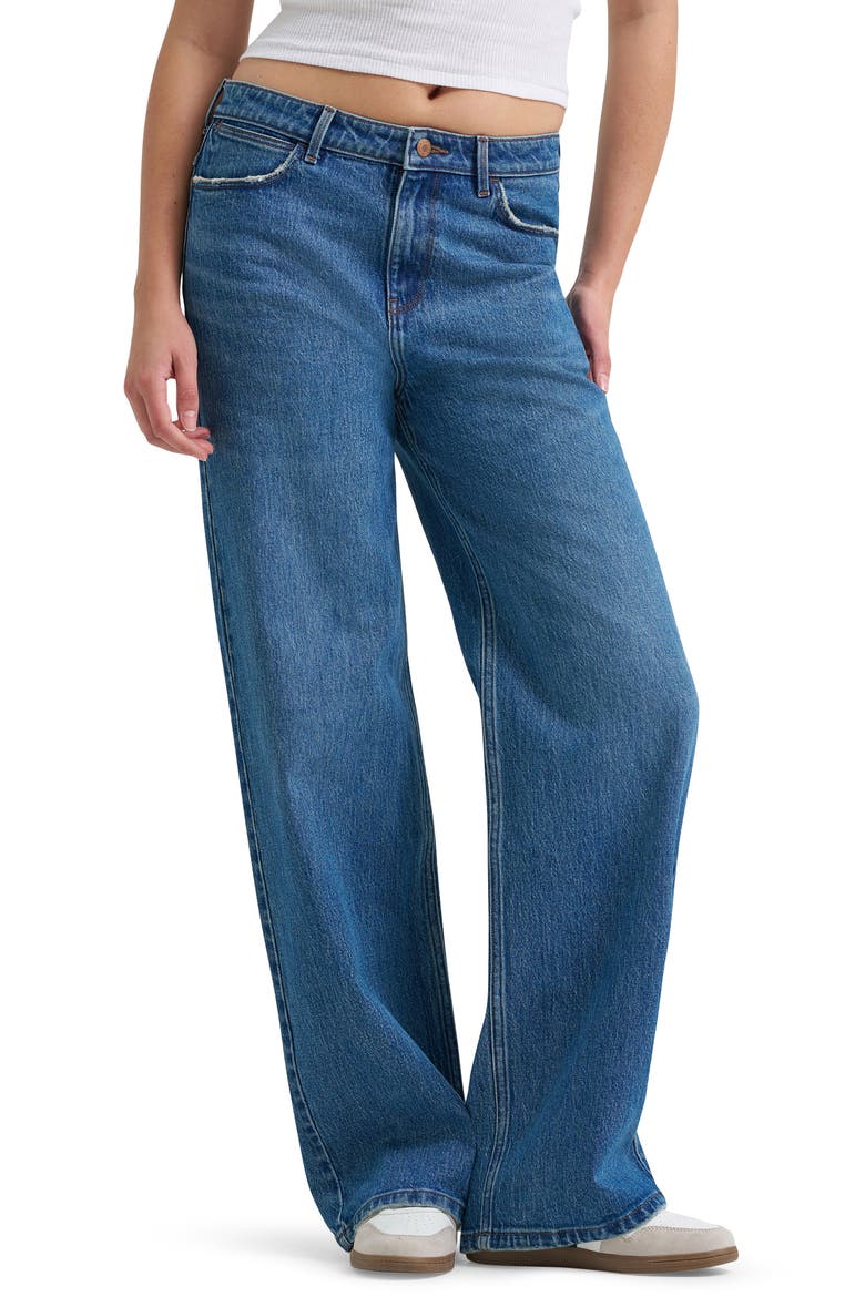 Western High Waist Wide Leg Jeans, Main, color, SPARROW