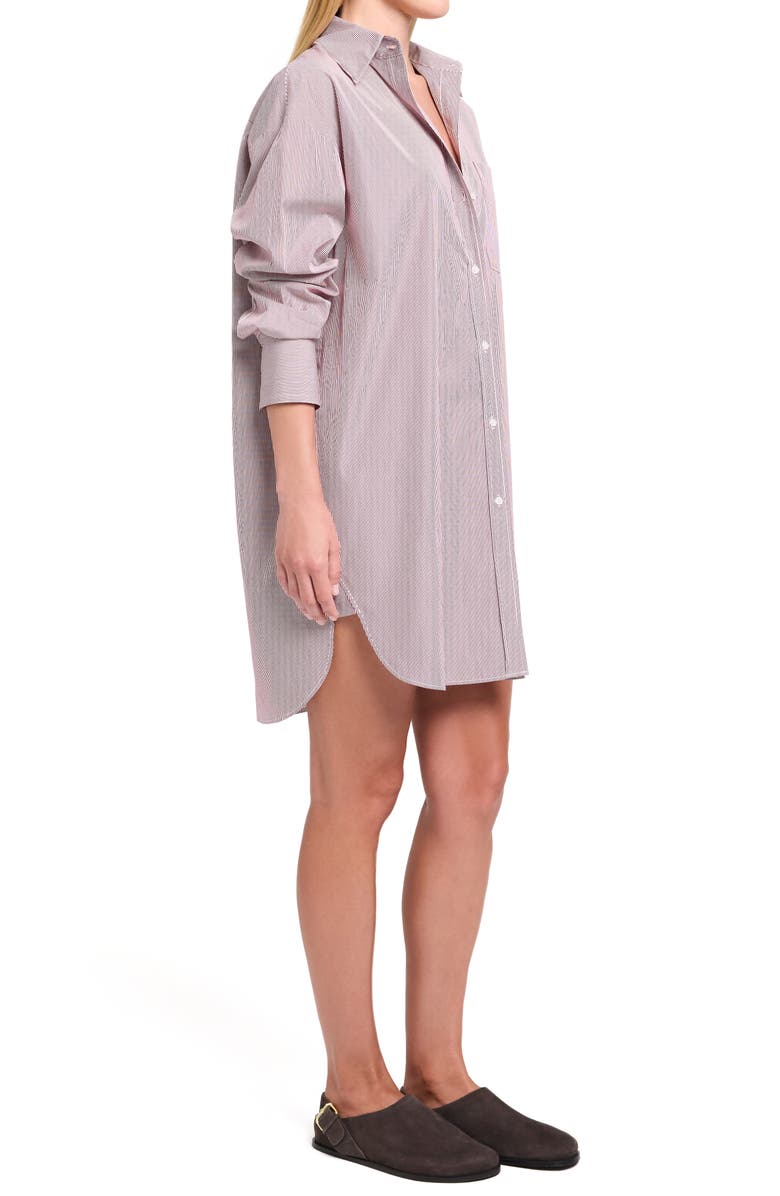 TWP Big Joe Stripe Shirtdress, Alternate, color, White / Wine