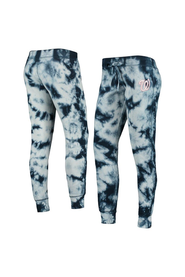 Women's New Era Navy Washington Nationals Tie-Dye Jogger Pants, Main, color, Navy