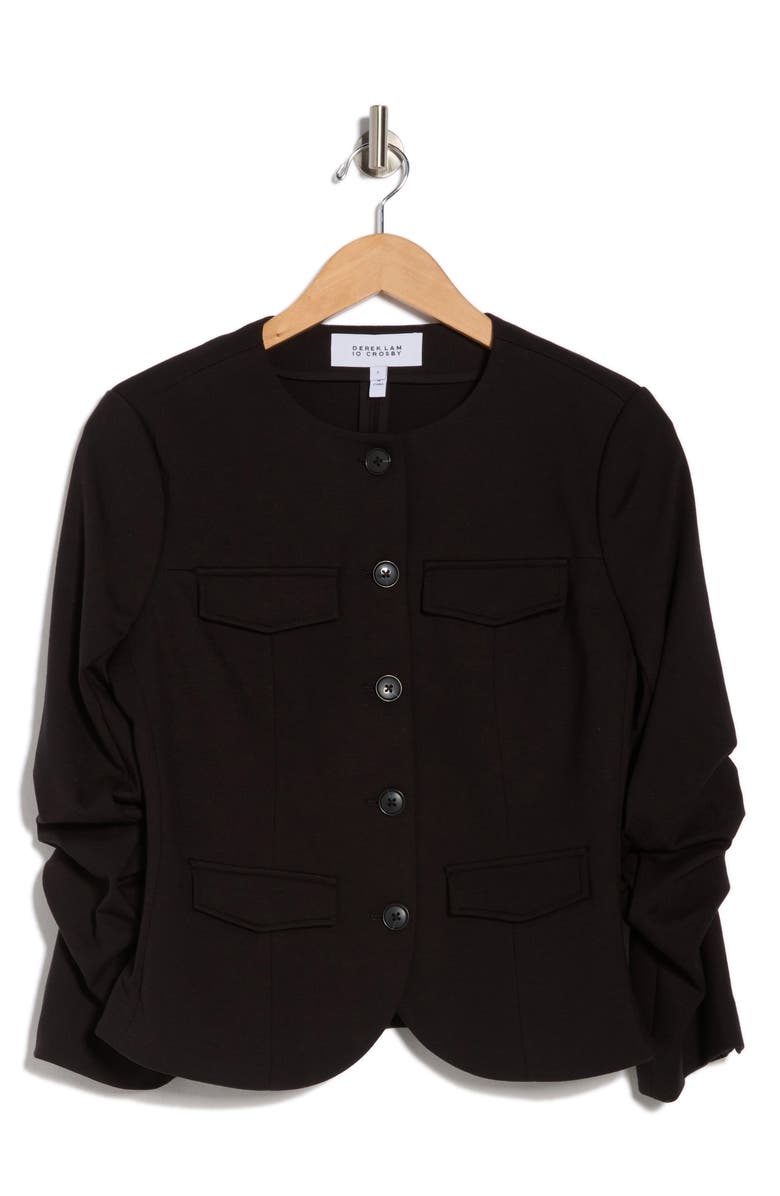 Derek Lam 10 Crosby Novessa Jacket, Main, color, Black