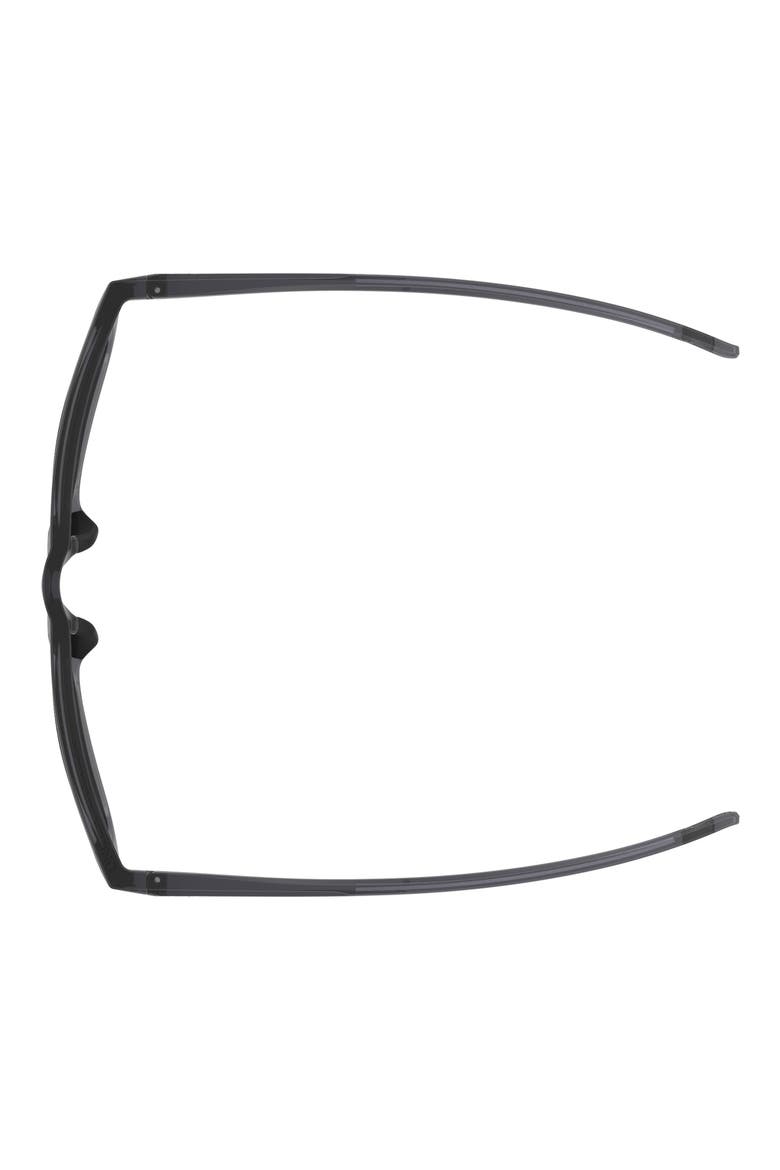 55mm Gradient Polarized Rectangular Sunglasses, Alternate, color, GREY