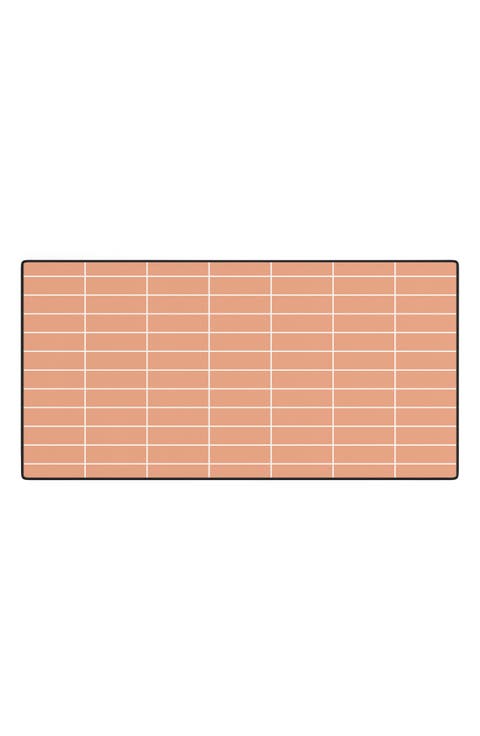 Grid XXV Peach Fuzz Desk Mat