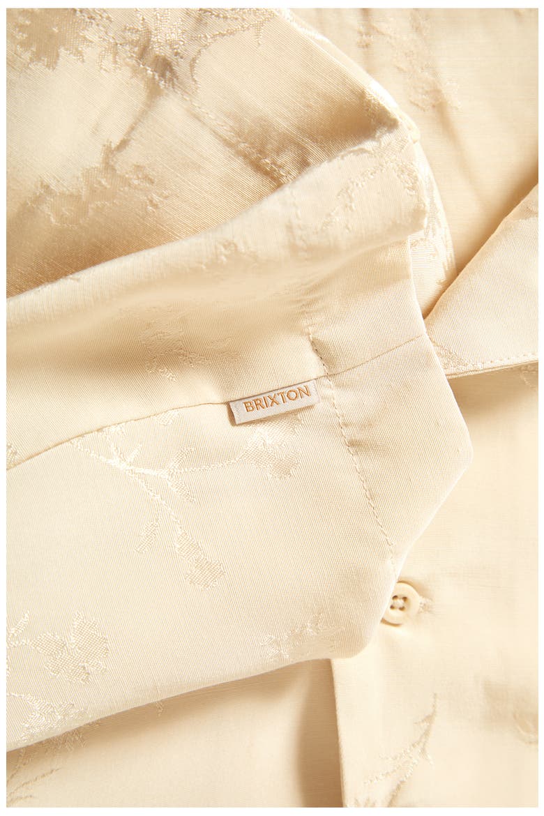 Floral Jacquard Camp Shirt, Alternate, color, WHITECAP FLORAL JACQUARD